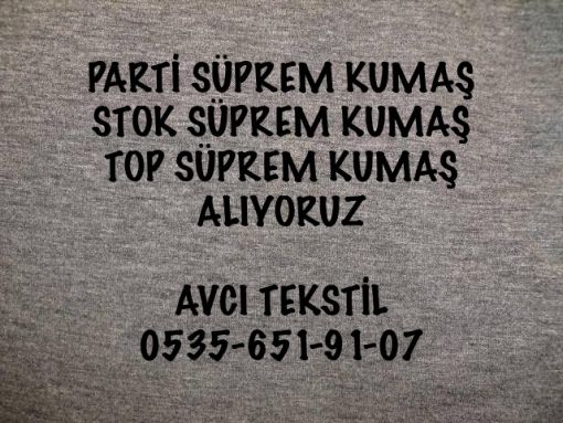  Süprem kumaş alanlar 